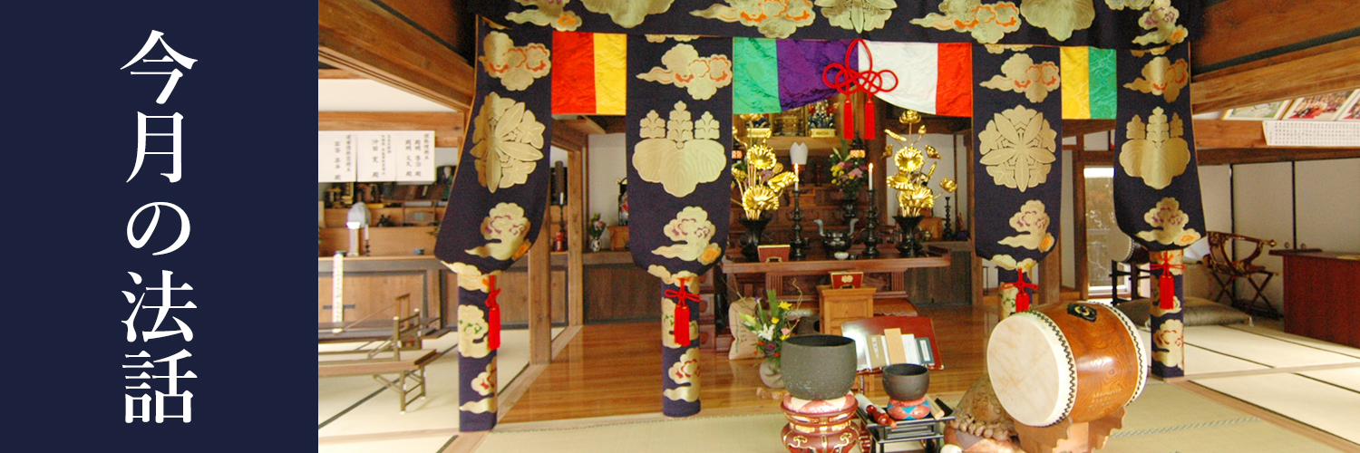 今月の法話